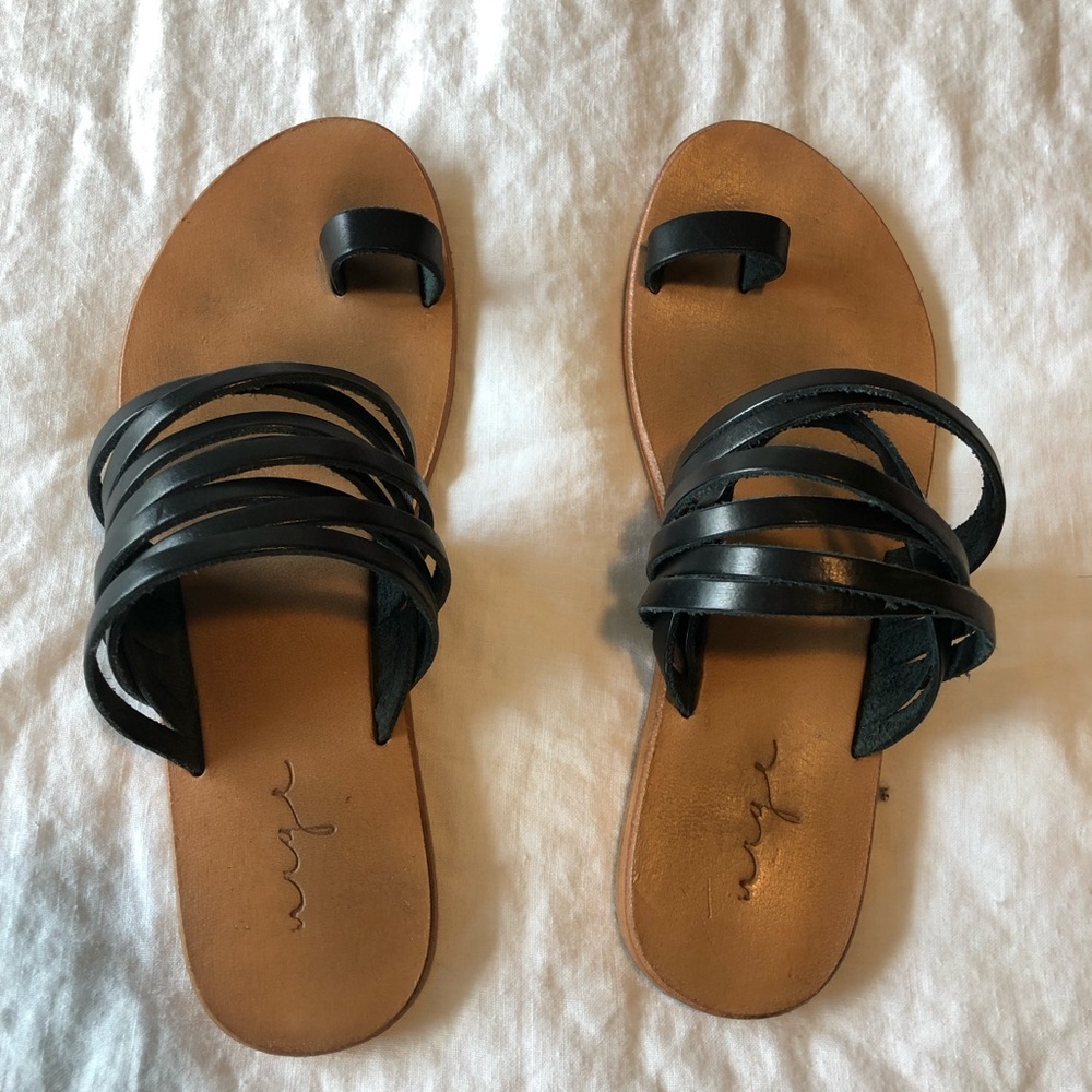 Black sandals size 36